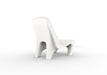 Rear White Freelo chair on a white background