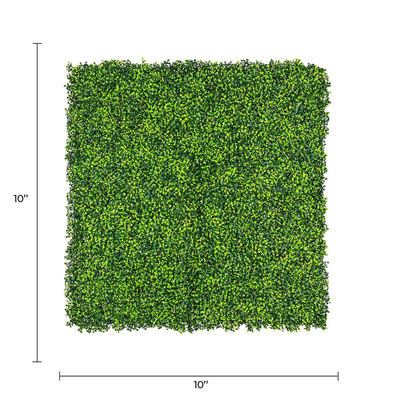Sample Panel of Mixed Artificial Boxwood Wall (Small Sample) Commercial Grade UV Resistant