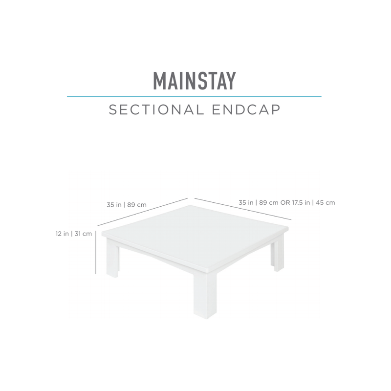 Ledge Lounger Mainstay Sectional Endcap