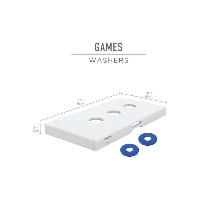 Ledge Lounger Washers, Outdoor Washers Game, 3 Hole Washers Game, Outdoor Washers Game for All Weather