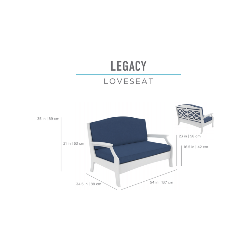 Ledge Lounger Legacy Loveseat Sofa