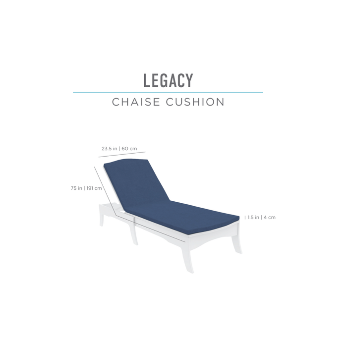 Ledge Lounger Legacy Chaise Cushion, Legacy Chaise Accessory