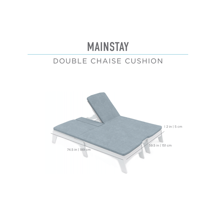 Ledge Lounger Mainstay Double Chaise Cushion