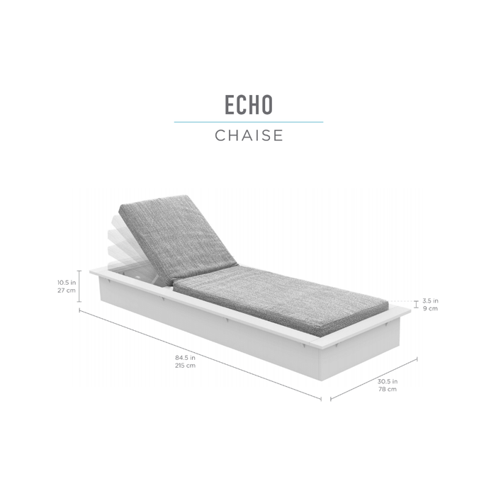 Ledge Lounger Echo Chaise, Lounge Chair for Patio, Chaise Lounge Chair, Patio Chaise, Deck Chaise