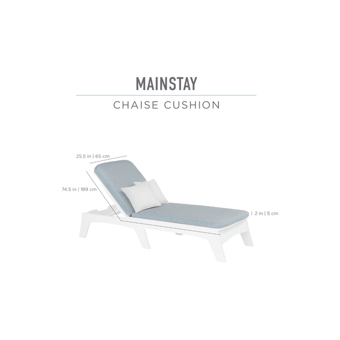 Ledge Lounger Mainstay Chaise Cushion