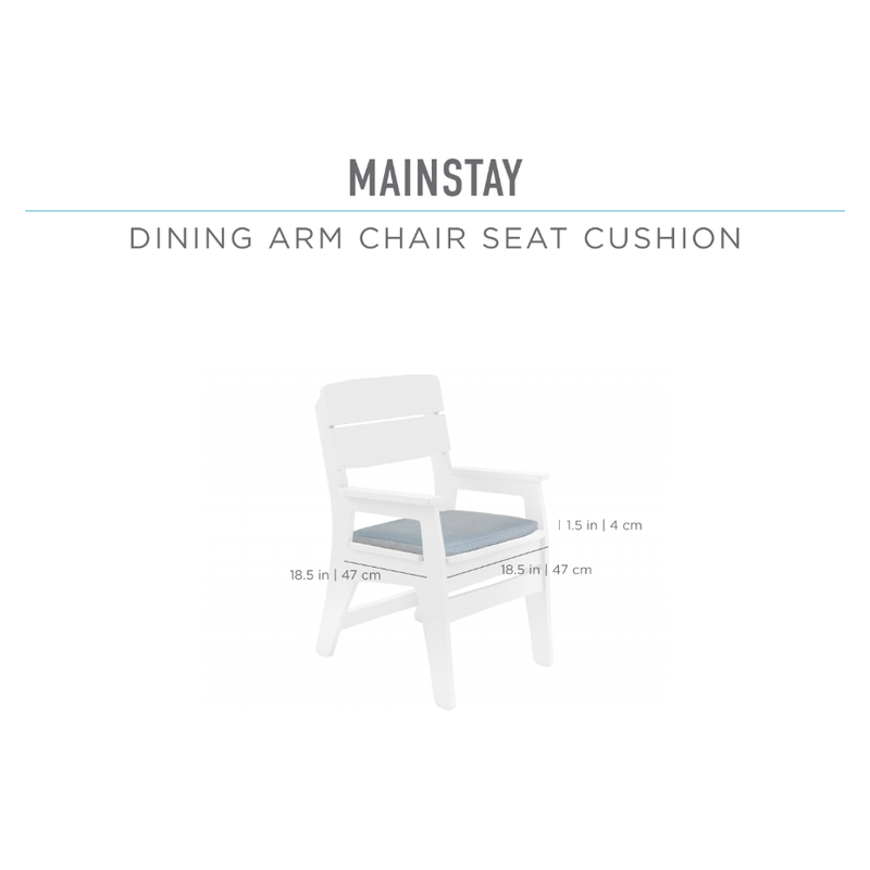 Ledge Lounger Mainstay Dining Armchair Cushion