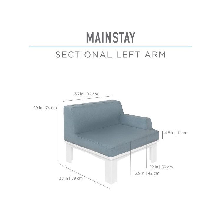 Ledge Lounger Mainstay Sectional Left Armchair