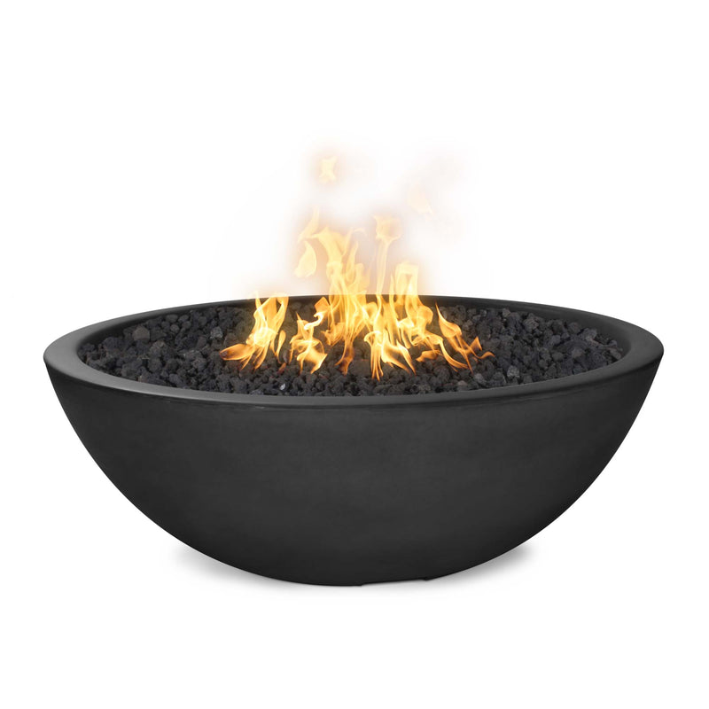The Outdoor Plus 48" Sedona Round Concrete Fire Bowl - Narrow Ledge