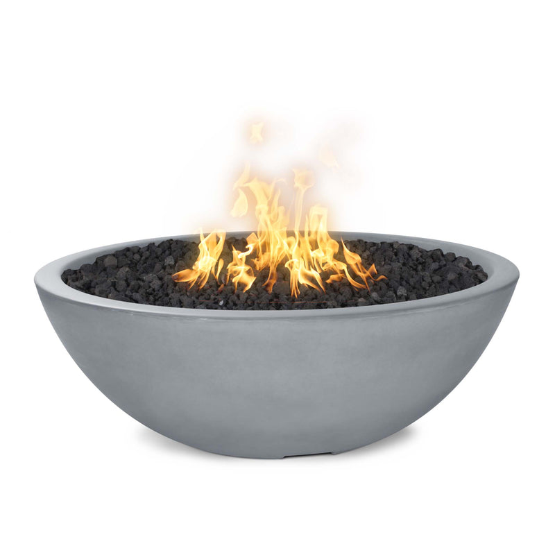 The Outdoor Plus 48" Sedona Round Concrete Fire Bowl - Narrow Ledge