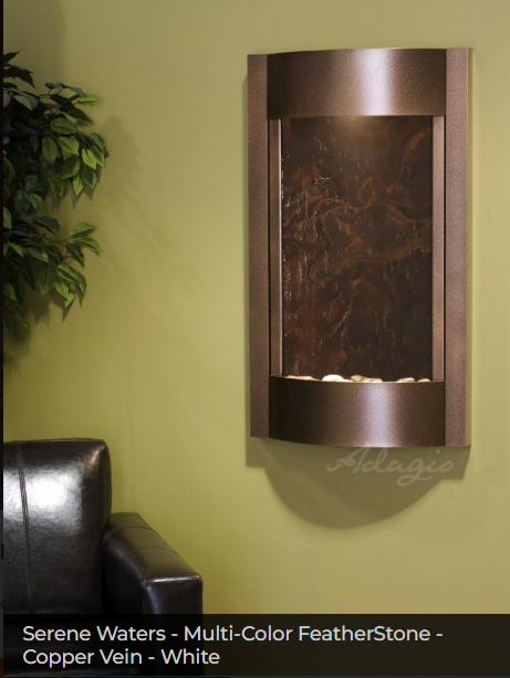 Adagio Water Features Serene Waters Wall Fountain