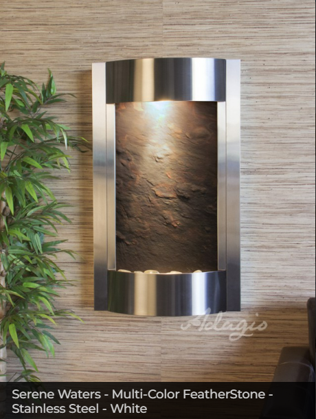 Adagio Water Features Serene Waters Wall Fountain