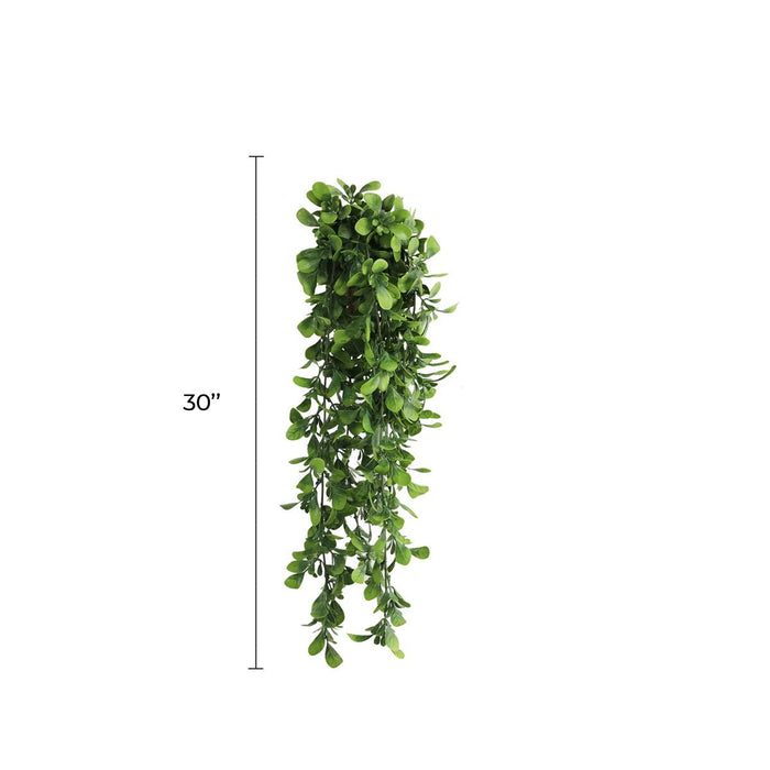 Artificial Creeping Fig Garland Bushes (UV Resistant & Fire Rated | 7.1in x 30in | 18cm x 76cm Each)