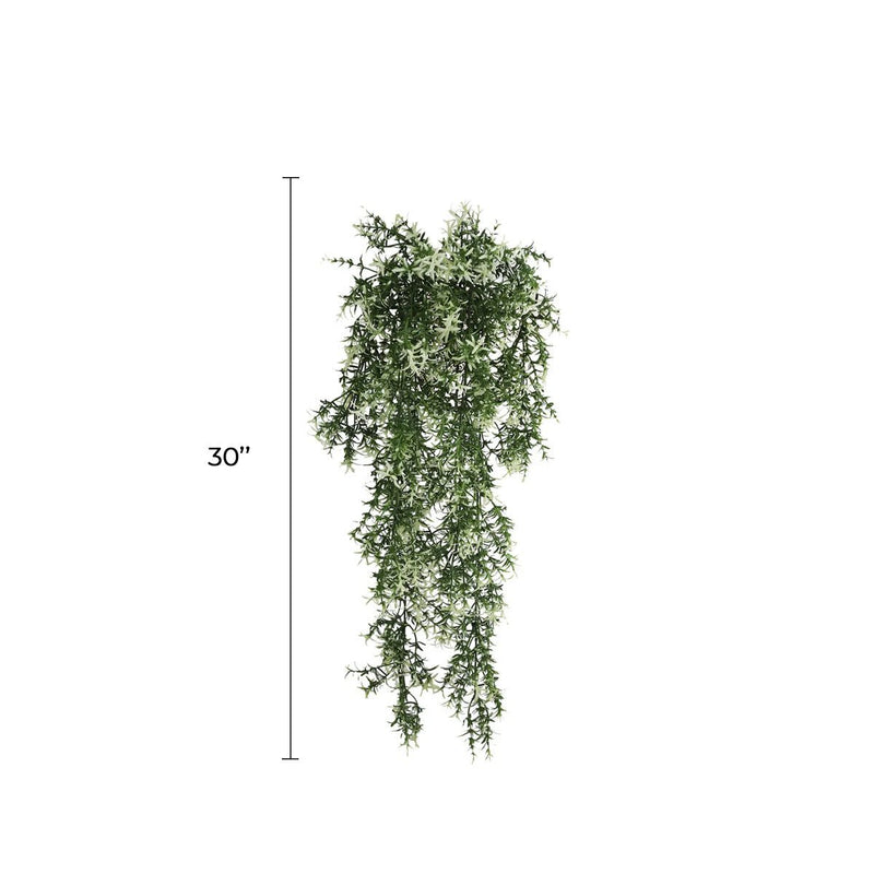 Artificial Hanging Star Jasmine Vine UV Resistant and FR 7.8x30"