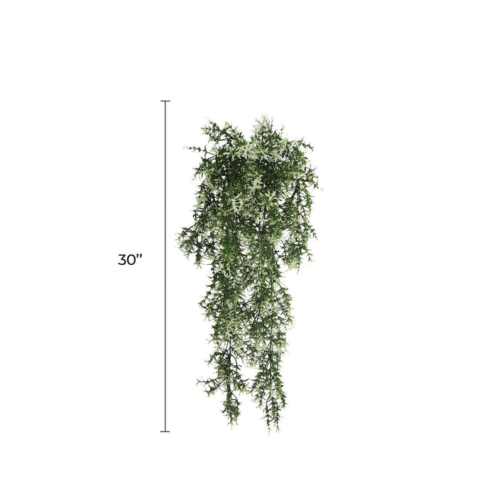 Artificial Hanging Star Jasmine Vine UV Resistant and FR 7.8x30"