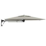 Shadowspec Retreat Umbrella with Alpine Stone colored canopy on an all white background
