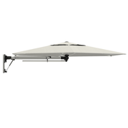 Shadowspec Retreat umbrella with Oyster color canopy on an all white background