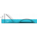 Water depth image reference showing the appropriate water depth for the Ledge Lounger Signature Chaise to avoid drifting or floating