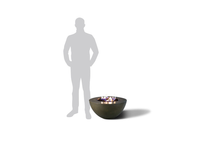 Slick Rock Concrete Oasis 34" Round Fire Bowl