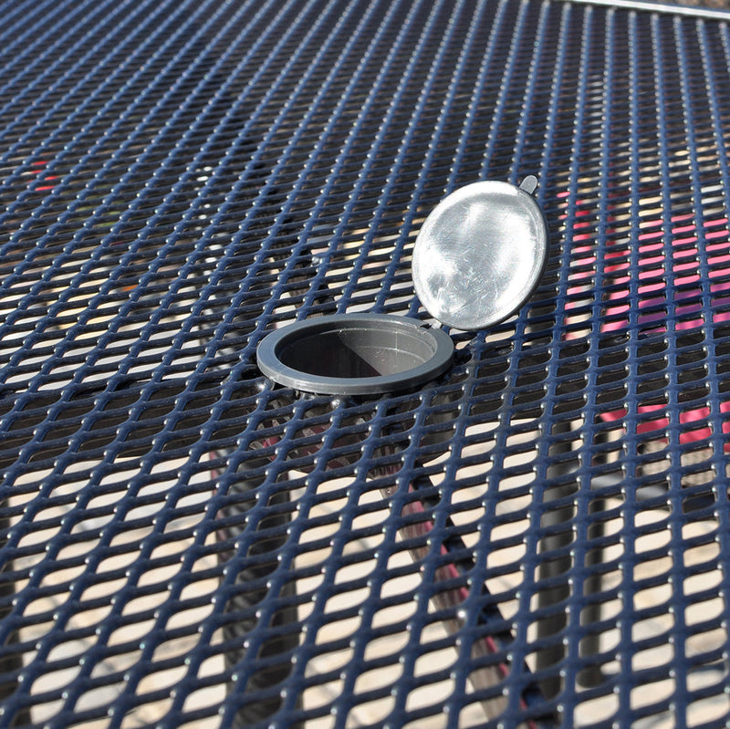 42-inch Round Mesh Top Table