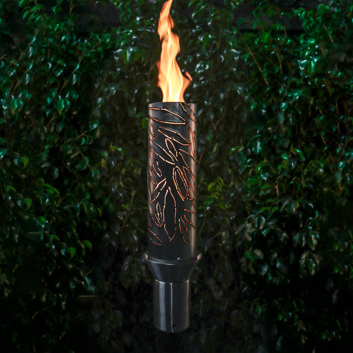 The Outdoor Plus Tiki Torch & Post Kit, Match Lit Ignition Fire Torch, Gas Fire Torch, Liquid Propane Fire Torch, Stainless Steel Fire Tiki Torch, Torch for Pathway Lighting