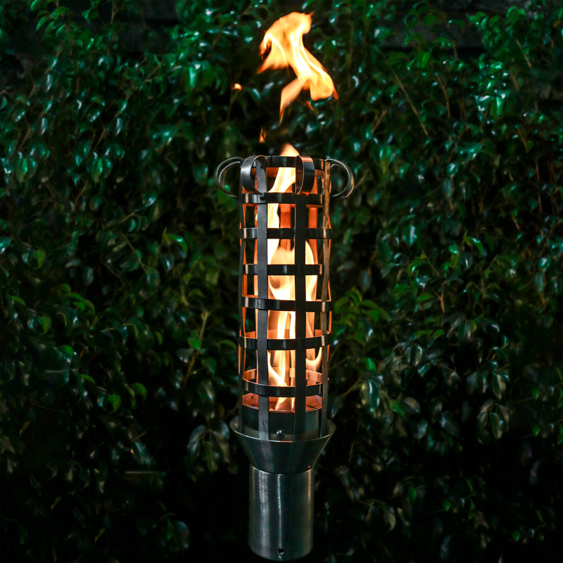 The Outdoor Plus Tiki Torch & Post Kit - Box Weave (OPT-TPK16)