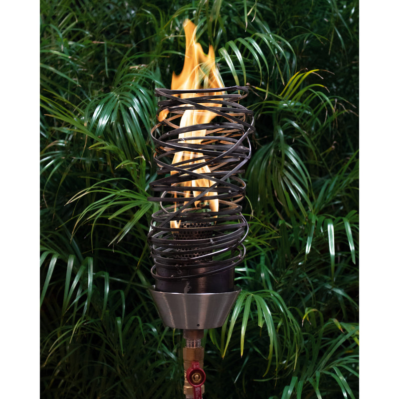 The Outdoor Plus Tiki Torch & Post Kit - Cyclone (OPT-TPK24)