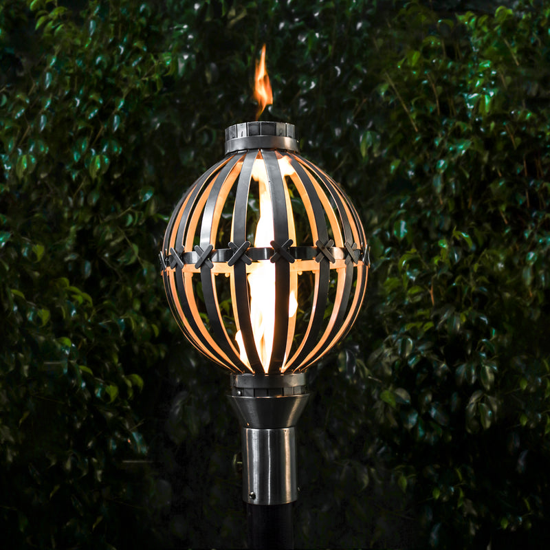 The Outdoor Plus Tiki Torch & Post Kit - Globe (OPT-TPK2)