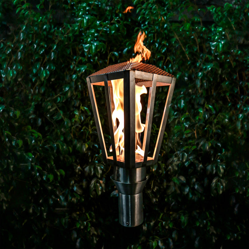 The Outdoor Plus Tiki Torch & Post Kit - Lantern (OPT-TPK6)