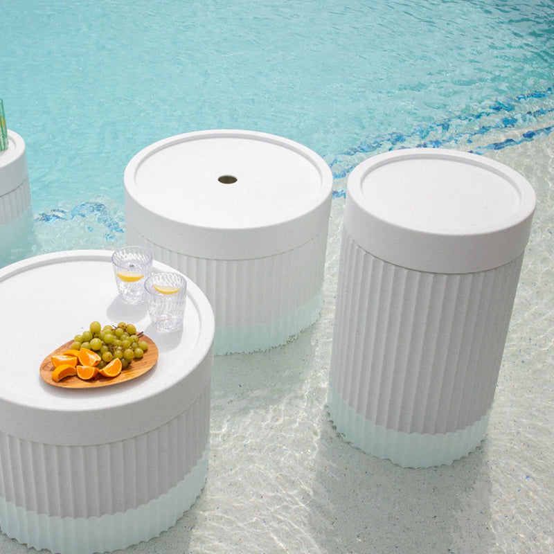 Tenjam Rippled Tall Side Table - In-Pool & Patio Side Table
