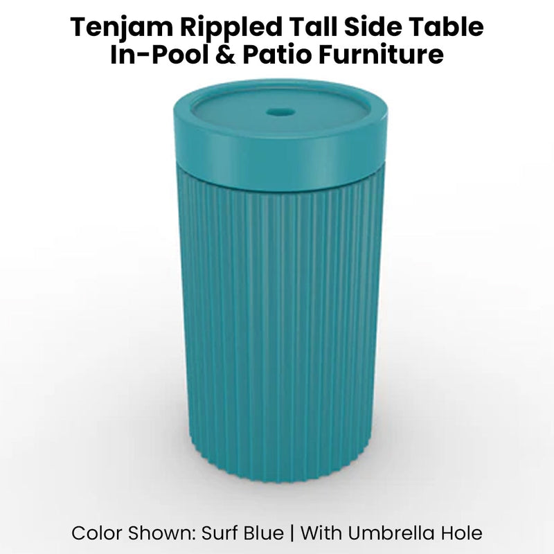 Tenjam Rippled Tall Side Table - In-Pool & Patio Side Table