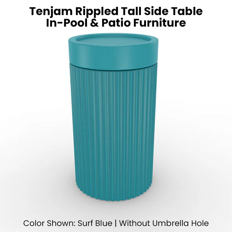 Tenjam Rippled Tall Side Table - In-Pool & Patio Side Table