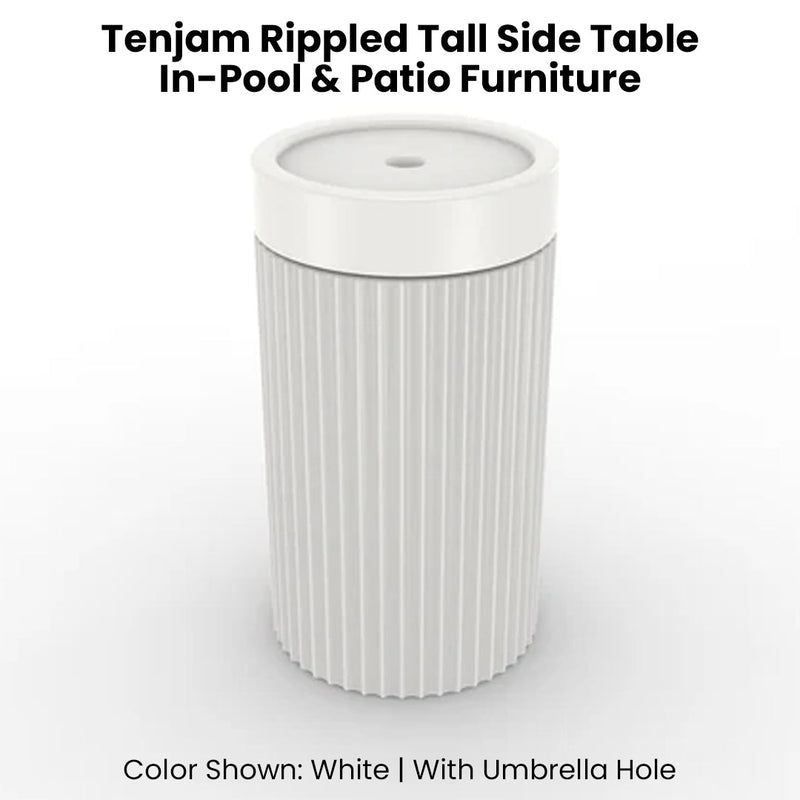 Tenjam Rippled Tall Side Table - In-Pool & Patio Side Table