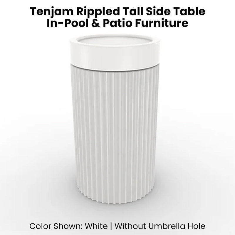 Tenjam Rippled Tall Side Table - In-Pool & Patio Side Table