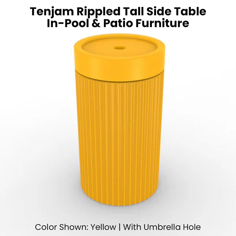 Tenjam Rippled Tall Side Table - In-Pool & Patio Side Table