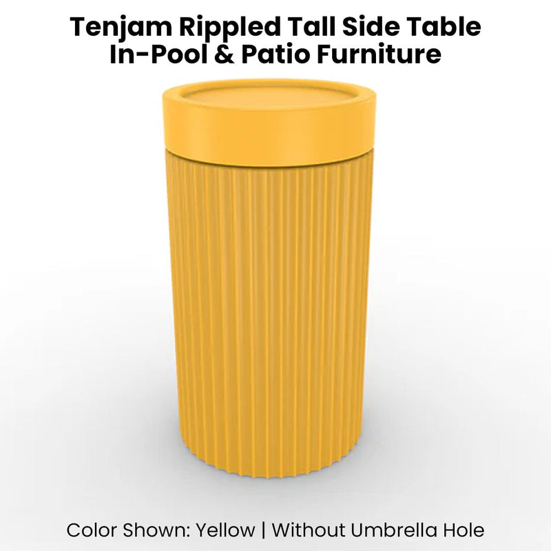 Tenjam Rippled Tall Side Table - In-Pool & Patio Side Table