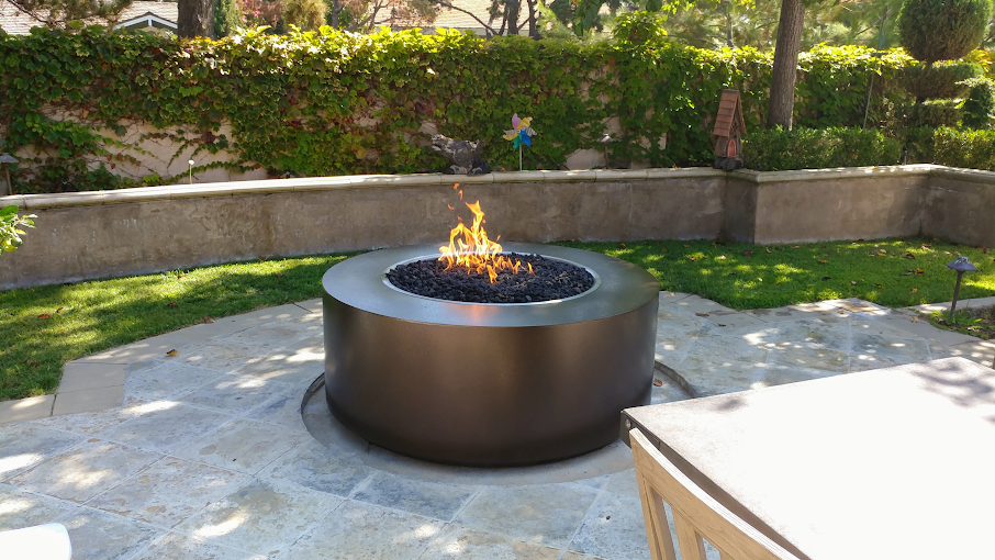 The Outdoor Plus 48" Unity Firepit - Powder Coated Steel, Round Outdoor Luxury Firepit, Commercial Outdoor Firepit