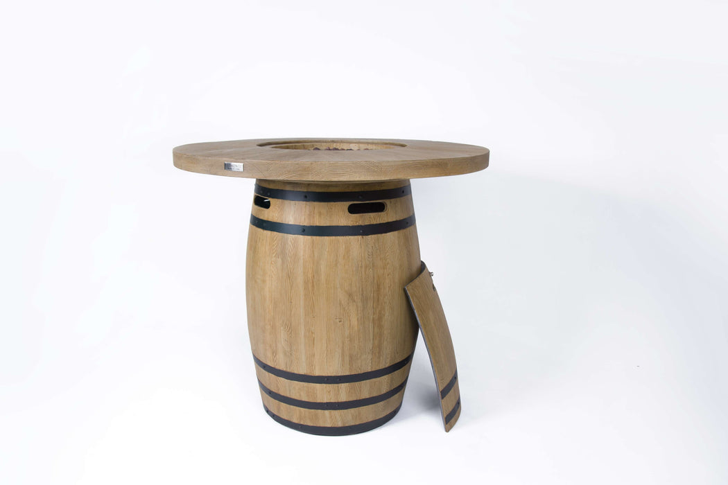Elementi Lafite Barrel Bar Height Fire Table