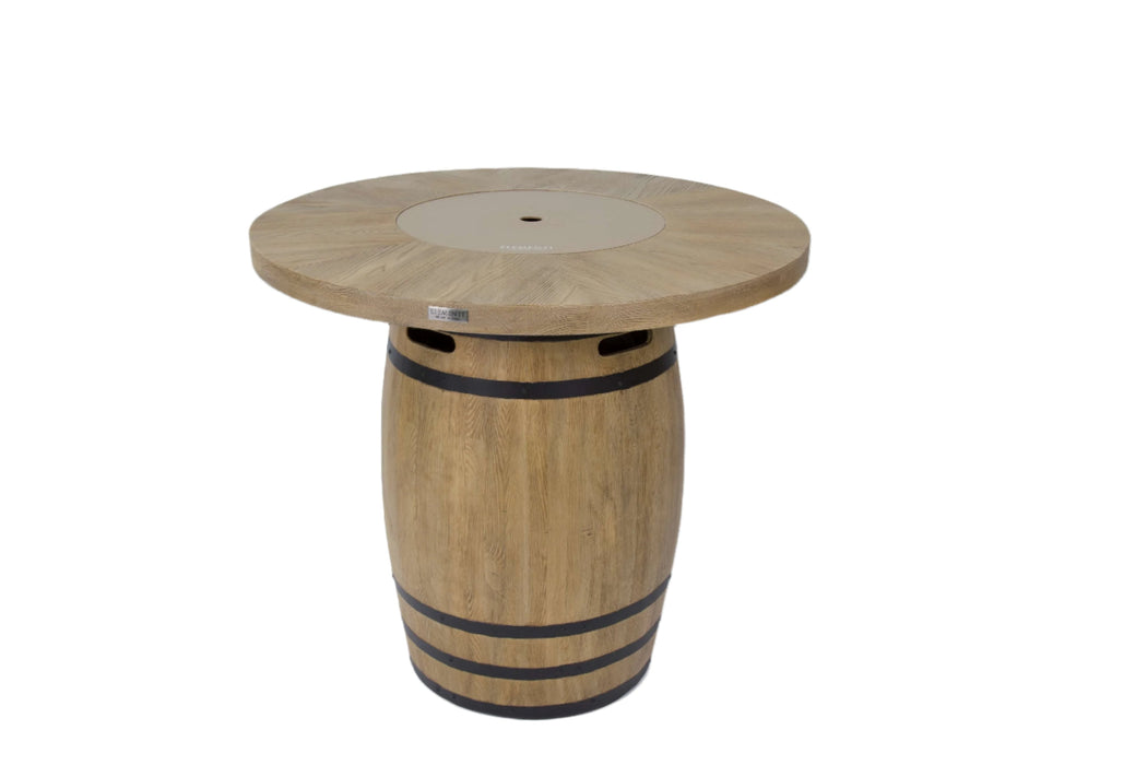 Elementi Lafite Barrel Bar Height Fire Table