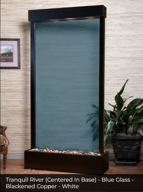 Adagio Water Features Tranquil River Freestanding Waterfall - Centered In Base