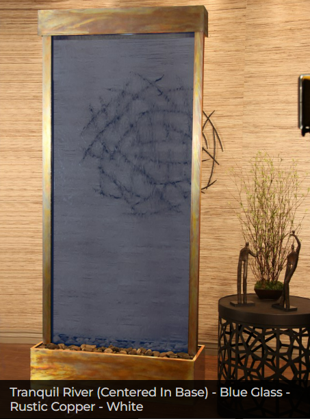 Adagio Water Features Tranquil River Freestanding Waterfall - Centered In Base