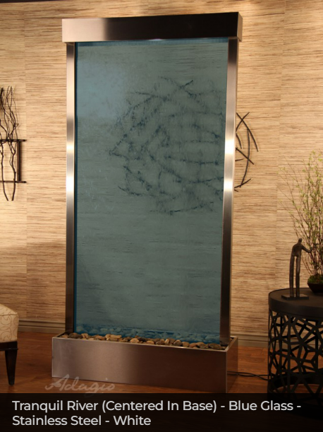 Adagio Water Features Tranquil River Freestanding Waterfall - Centered In Base