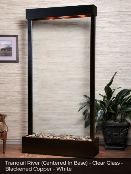 Adagio Water Features Tranquil River Freestanding Waterfall - Centered In Base