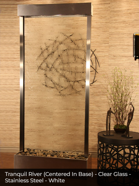 Adagio Water Features Tranquil River Freestanding Waterfall - Centered In Base