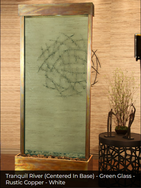 Adagio Water Features Tranquil River Freestanding Waterfall - Centered In Base