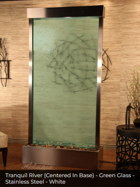 Adagio Water Features Tranquil River Freestanding Waterfall - Centered In Base
