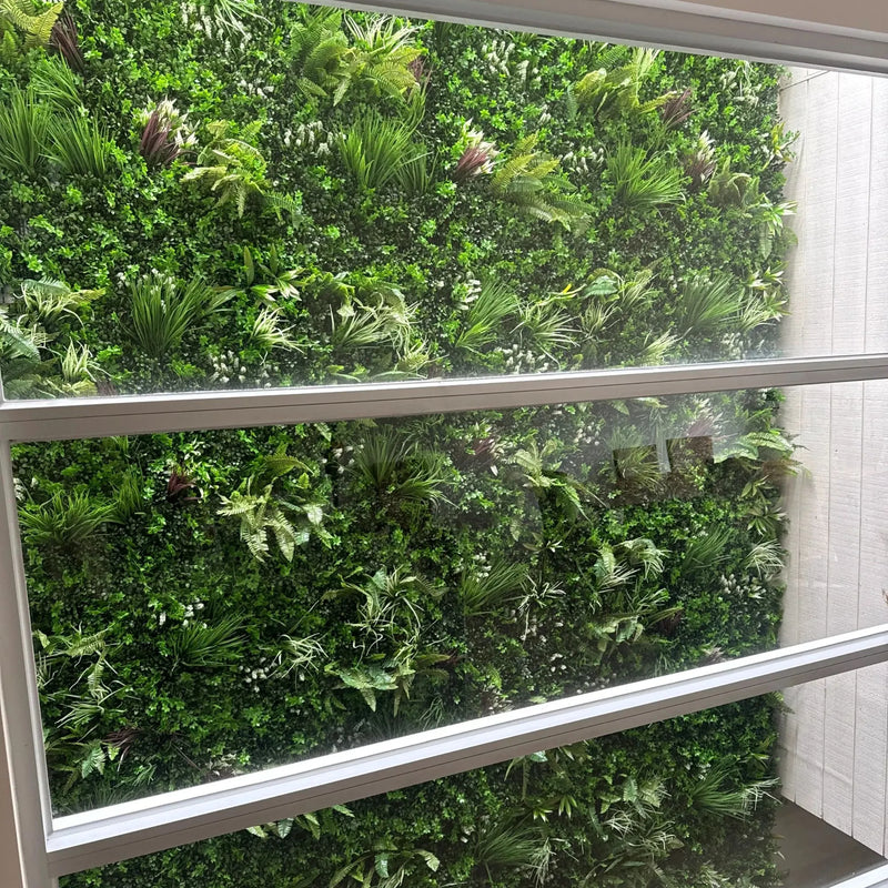 Ultra Luxury Tropical Vista Artificial Vertical Garden 40" x 40" 11SQ FT Commercial Grade UV Resistant