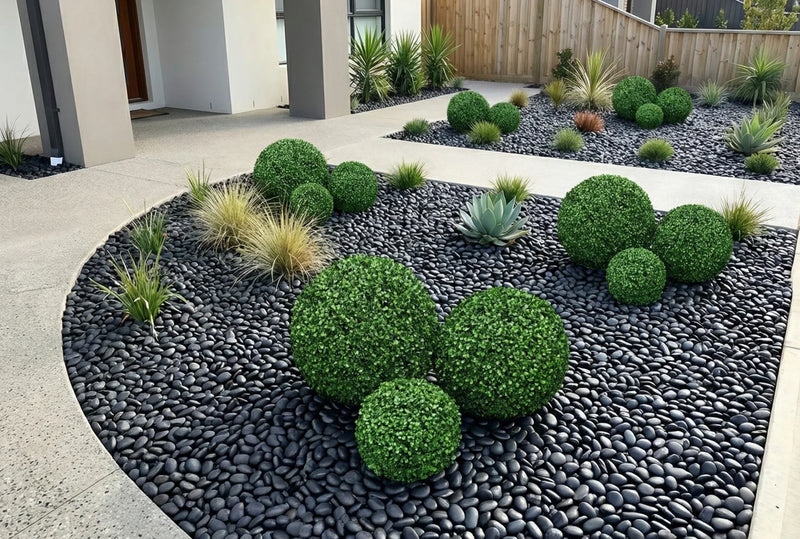 Set of 2 Artificial Boxwood Topiary Ball Set - 15" UV Resistant
