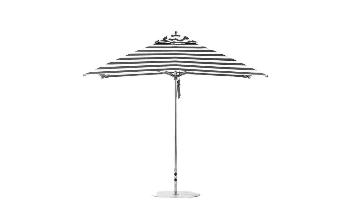 Ledge Lounger 10' Square Pulley Essential Fiberglass Umbrella