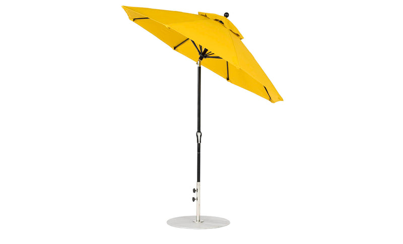 Ledge Lounger 7.5' Octagon Crank Auto Tilt Essential Fiberglass Umbrella