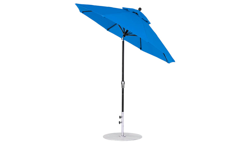 Ledge Lounger 7.5' Octagon Crank Auto Tilt Essential Fiberglass Umbrella
